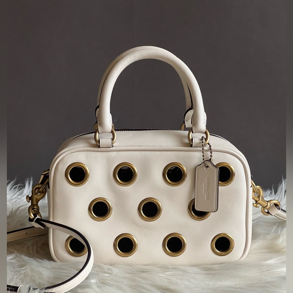 CY747 - Coach Satchel Crossbody Bag with Grommets